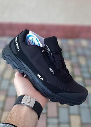 Чоловічі зимові термо кросівки salomon fury 3 soft shell чорні з білим теплі зимові кросіки соломон 44(27.5см)