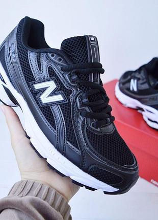 Жіночі літні кросівки new balance 740 чорні з білим кросівки нюбеланс 740 для дівчини новинка 38(24см)