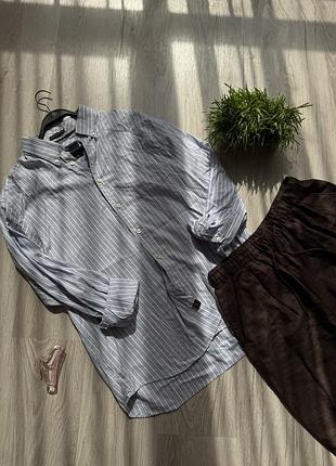 Рубашка. шёлковая. натуральная. marks&spencer