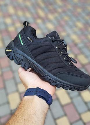 Жіночі зимові кросівки merrell vibram cordura чорні з салатовим термо на флісі зимові мерел вібрам кордура 37