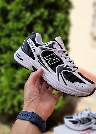 Жіночі літні кросівки new balance 530 білі з сріблом сітка кросівки нюбеланс 530 для дівчини