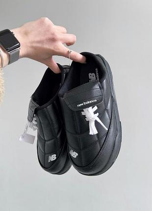 Черные слайды унисекс new balance terrace mule black х нью беланс 38