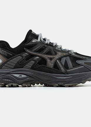 Черные мужские кроссовки mizuno racer trail black х мизуно 44