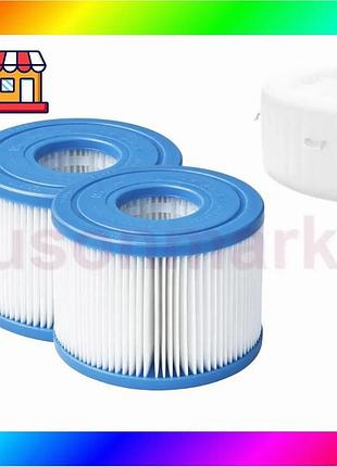 Bs сменный картридж для best mix спа-джакузи intex 29011-2 тип s1 2 шт, 7.5 х 10.9 см bas77/n