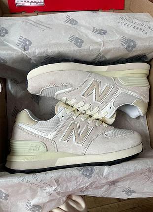 Жіночі бежеві кросівки new balance 574 legacy beige х нью беланс 36