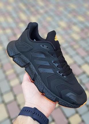 Мужские летние черные с оранжевым кроссовки adidas vento модные весение кроссовки адидас венто для парня 45