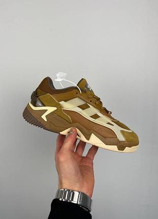 Бежевые кроссовки унисекс adidas niteball 2.0 brown х найтбол 42