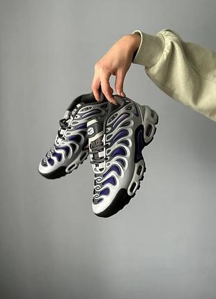 Серые кроссовки унисекс nike air max tn plus drift grey purple х эйр макс тн плюс 45