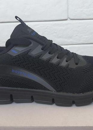 Чорні чоловічі кросівки bayata sport текстиль 41-45р.