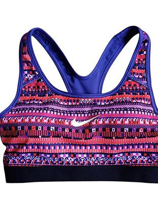 Спортивный топ-бра nike pro classic padded 8-bit