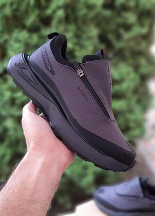 Чоловічі зимові кросівки salomon odyssey elmt gore tex темно-сірі теплі кросівки соломон одежок на гортекс 43 (27.5 см)