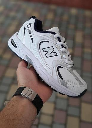 Теплі зимові термо кросівки new balance 530 білі з синім високі жіночі зимові кросівки 40(25.5см)