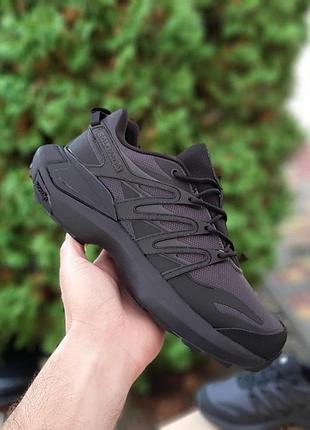 Чоловічі зимові кросівки salomon xt pu. re advanced gore-tex сірі з чорним теплі кросівки соломон на гортекс 42 (26,5см)