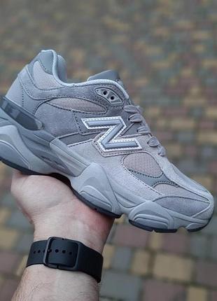 Чоловічі літні кросівки new balance 9060 сірі нюбеленс 9060 для хлопця чудової якості 44(28.5см)