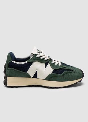 Жіночі зелені кросівки new balance 327 midnight green х нью беланс 40