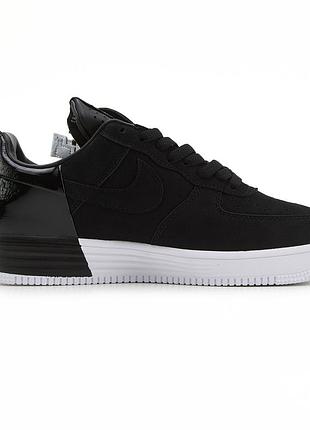 Чорно-білі кросівки унісекс nike lunar force 1 low acronym black white х найк лунар форс 39