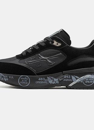 Чорні чоловічі кросівки premiata moerun black х преміата 41