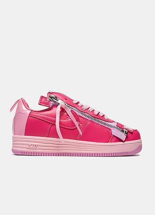 Рожеві жіночі кросівки nike lunar force acronym pink х найк лук форс 39