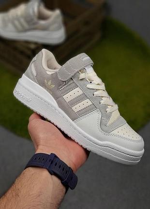 Жіночі літні кросівки adidas forum сірі кросівки адідас форум для дівчат 38