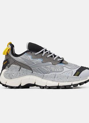Мужские серые кроссовки reebok zig kinetica li edge grey х рибок 40