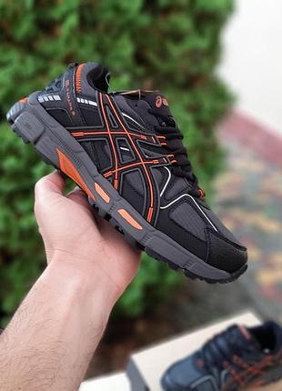 Мужские зимние термо кроссовки asics gel kahana 8 черные модные теплые кроссовки для парня ассикс кахана 44(28см)