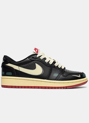 Чорні кросівки унісекс air jordan 1 low nigel sylvester better with time х джордан 36