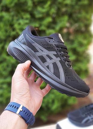 Чоловічі літні легкі кросівки asics gel-kayano 30 чорні модні кросівки асікс гель каяно новинка
