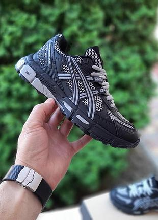 Жіночі літні кросівки asics gel kahana 8 чорні з білим жіночі легкі асікс кахана 8 топ якість 37(23.5см)