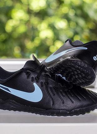 Сороконожки nike timempo legend 10 club tf dv4355-003 shadow black 35 р. оригинал