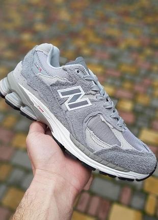 Чоловічі літні кросівки new balance 2002r сірі кросівки нюбеленс 2002р топ якість 42(26.5см)