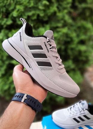 Чоловічі літні кросівки adidas climacool lightstrike pro світло сірі з чорним кросівки адідас клімакул 43(27,5см)