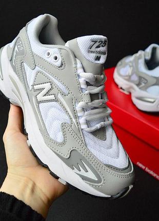 Жіночі літні кросівки new balance 740 білі з сірим кросівки нюбеланс 740 для дівчини новинка 40(25.5см)