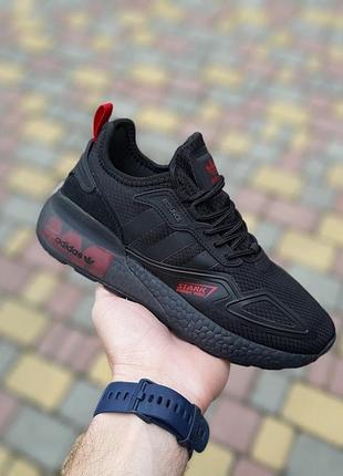 Жіночі кросівки adidas zx 2k чорні з червоним модні кросівки адідас для дівчини 40