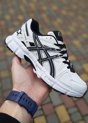 Чоловічі кросівки asics gel-kahana 8 білі з чорним модні кросівки асікс кахана 8 новинка
