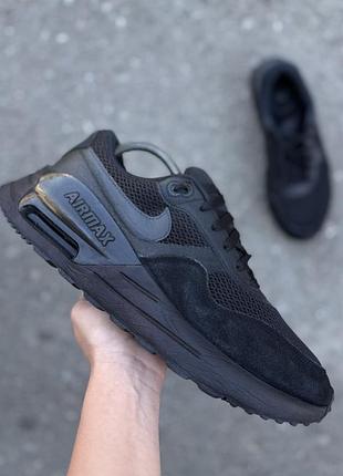 Nike air max кроссовки оригинал 45 размер черные