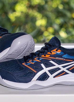 Кроссовки теннисныеasics upcourt 4 gs unisex 1071a053 blue/white 38 р. оригинал