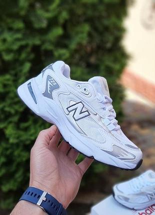 Чоловічі літні кросівки new balance 725 білі з сірим нюбеленс 725 для хлопця чудової якості