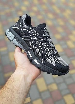 Жіночі літні кросівки asics gel kahana 8 білі з чорним жіночі легкі асікс кахана 8 топ якість 41(26см)