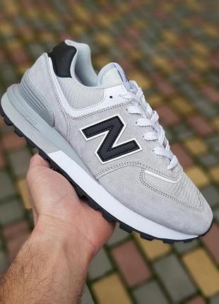 Чоловічі літні кросівки new balance 574 legacy світло сірі замшеві кросівки нюбеленс 574 легасі