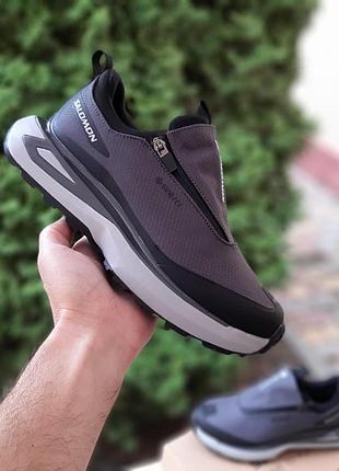 Чоловічі зимові кросівки salomon odyssey elmt gore tex сірі на світлому теплому кросівці соломон одесей на гортекс 46 (29 см)
