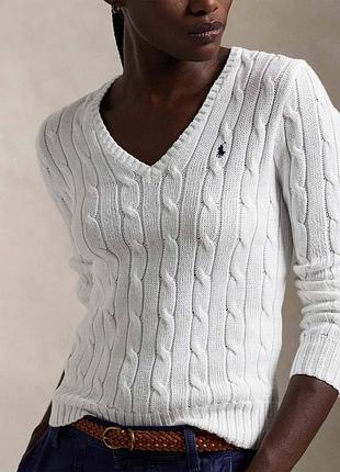 Светр polo ralph lauren білий xl