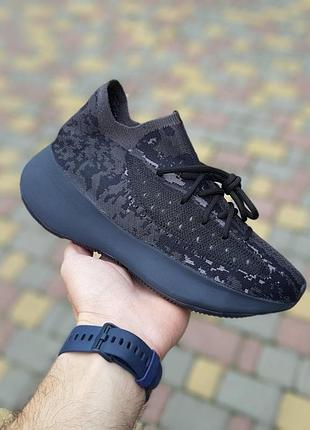 Жіночі кросівки adidas yeezy boost 380 чорні з сірим модні кросівки адідас ізі буст 37
