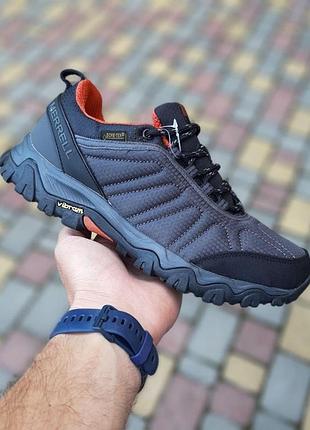 Теплі зимові чоловічі кросівки merrell moab gore-tex сірі термо кросівки мерел моаб 44