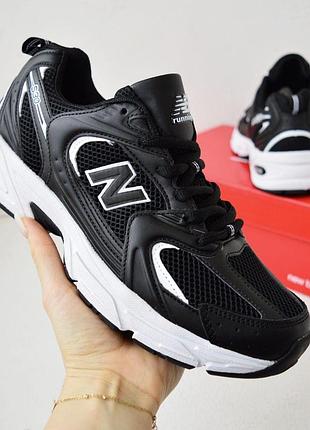 Кросівки чоловічі new balance 530 чорні з білим нью беланс 530 на весну, літо, осінь 43(27.5 см)