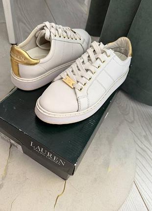 Кеди жіночі ralph lauren білі шкіряні 37 розмір