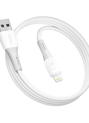 Кабель для зарядки и обмена данными usb ridea rc-si35 siliconepro 12w 5v/2.4a usb-lightning 1 м белый