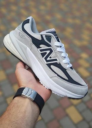 Чоловічі літні кросівки new balance 990v6 сірі з чорним нюбеленс 990 для хлопця новинка 44(28см)