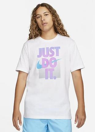 Футболка чоловіча nike tee shirt just do it 12mo white dz2993-100