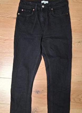 Джинсы женские черные slim h&amp;m, размер s.