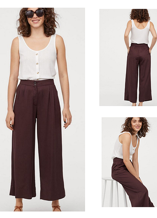 Актуальные женские брюки кюлоты, брюки, h&amp;m, xs